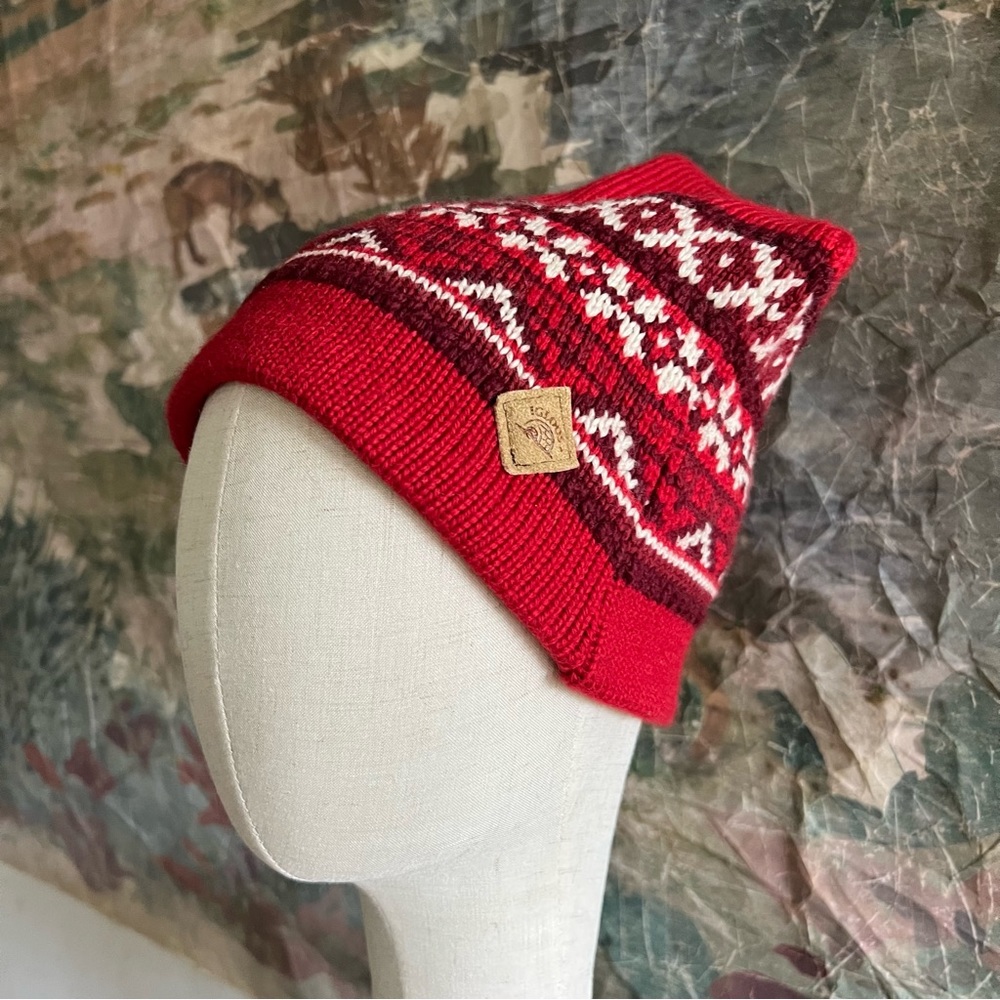 🍄 3/$30 igloos Vintage Wool Nordic Style Knit Beanie Hat